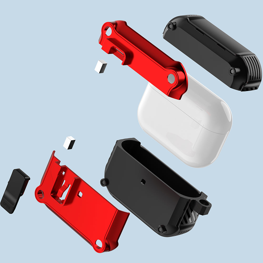 Compatible with Apple AirPods Pro Case TPU PC Protector Bluetooth Earbuds Cover with Auto Lock Compatible with Apple AirPods Pro Case TPU PC Protector Bluetooth Earbuds Cover with Auto Lock